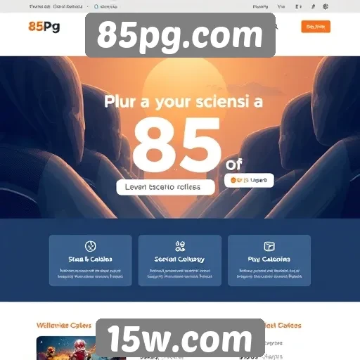 Acessibilidade e usabilidade do site 85pg.com