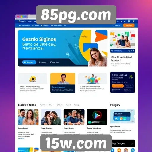 Novas funcionalidades do site 85pg.com melhoram a experiência do usuário